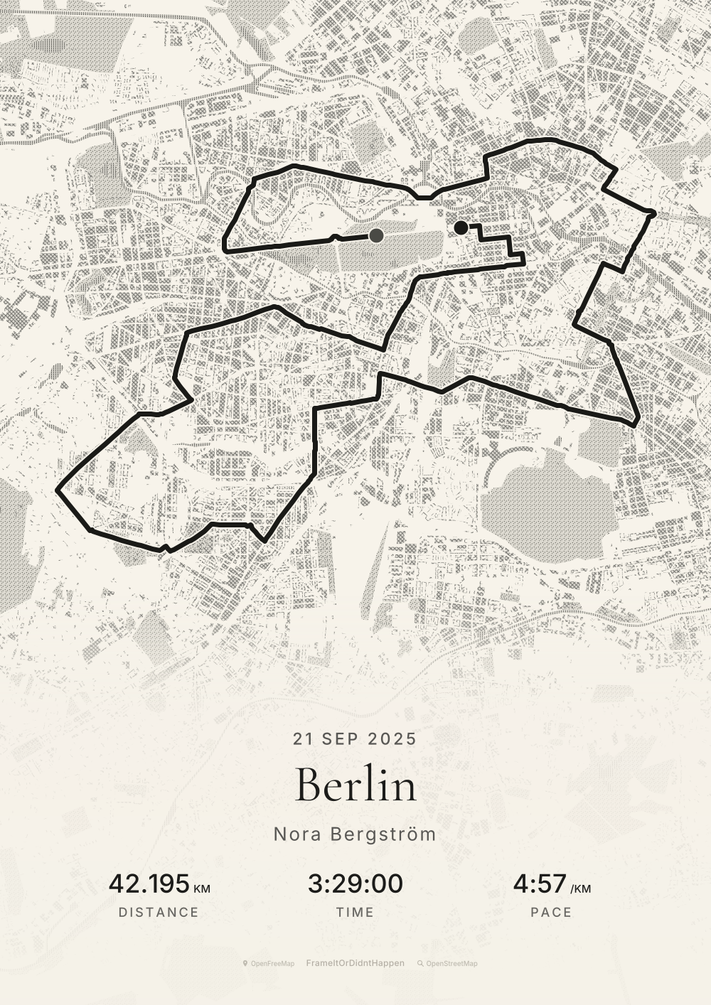 Engraved · Classic route poster