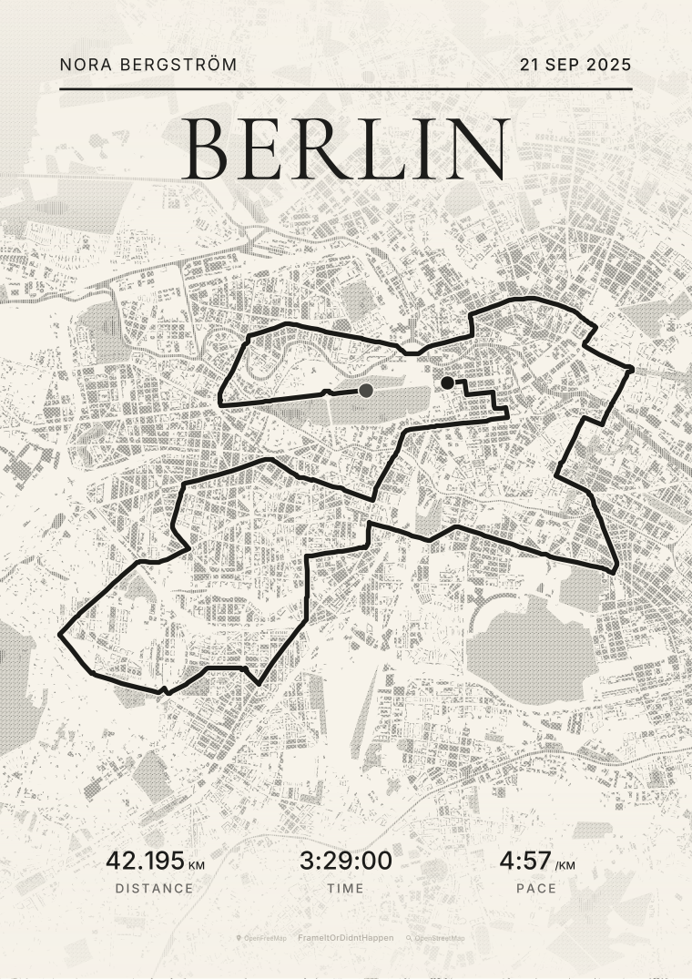 Engraved · Magazine route poster