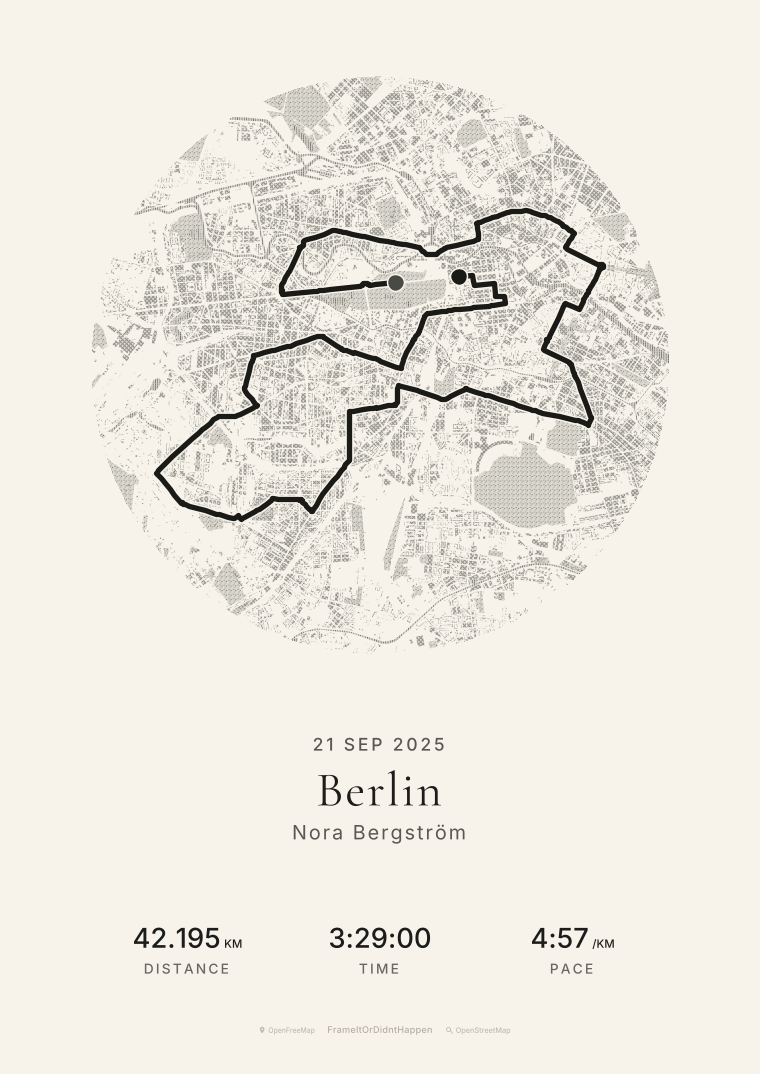 Engraved · Medallion route poster