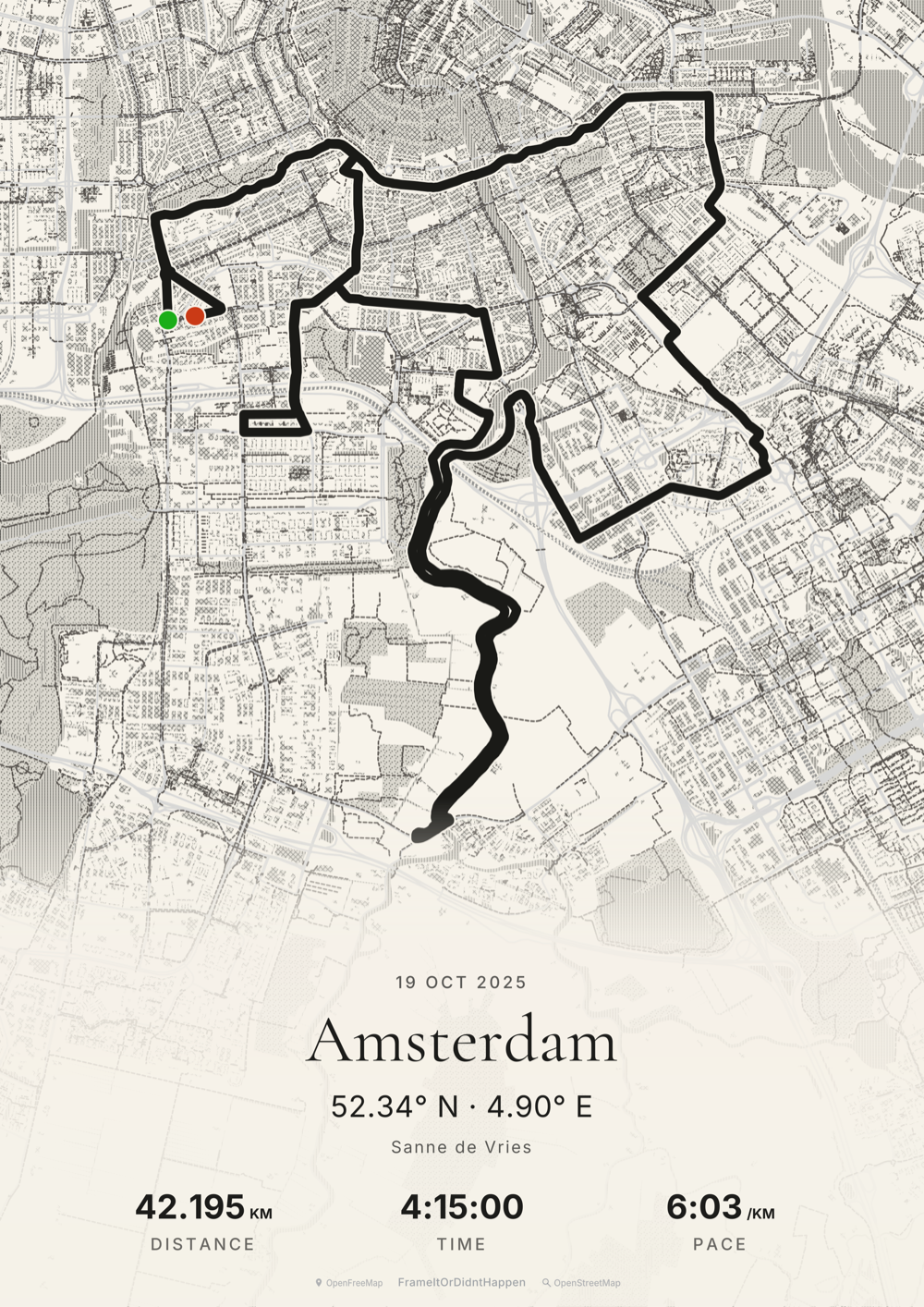 Engraved filter route poster