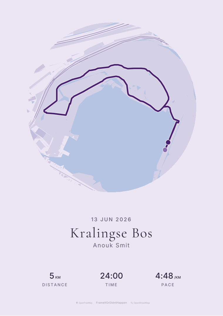 Lilac · Kralingse Bos route poster