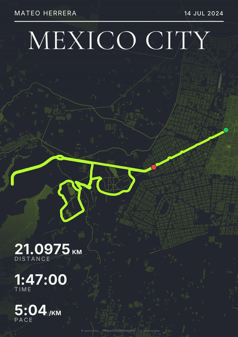 Lime Spark filter route poster