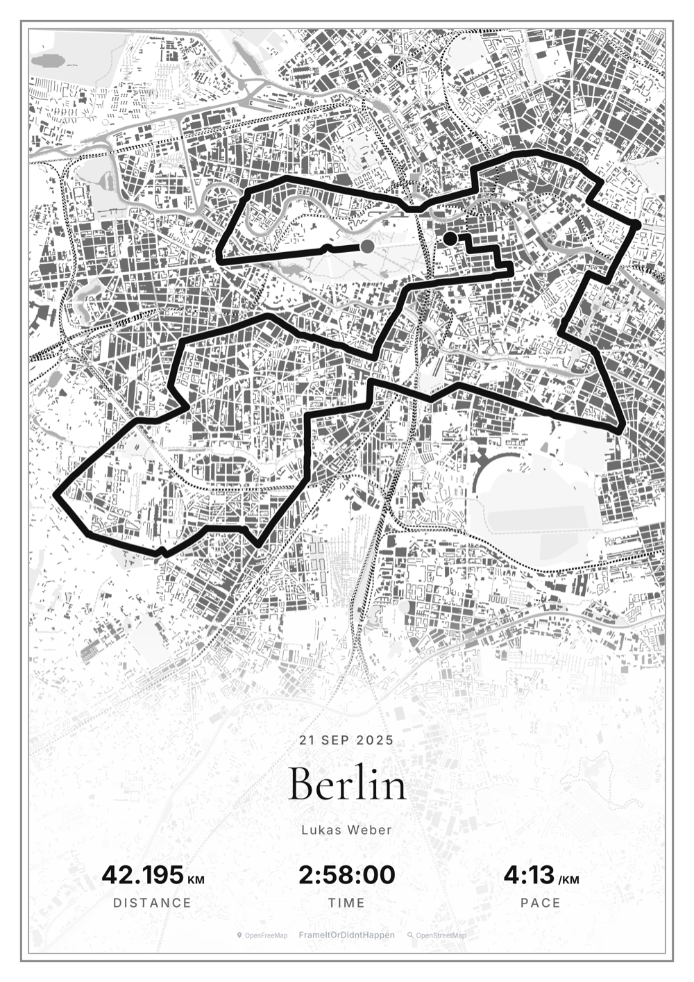 Monochrome filter route poster