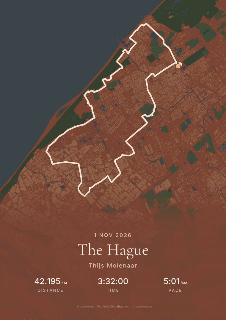 Rust · The Hague route poster