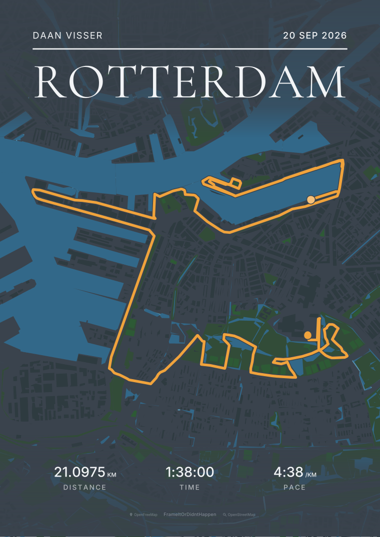 Slate · Rotterdam route poster