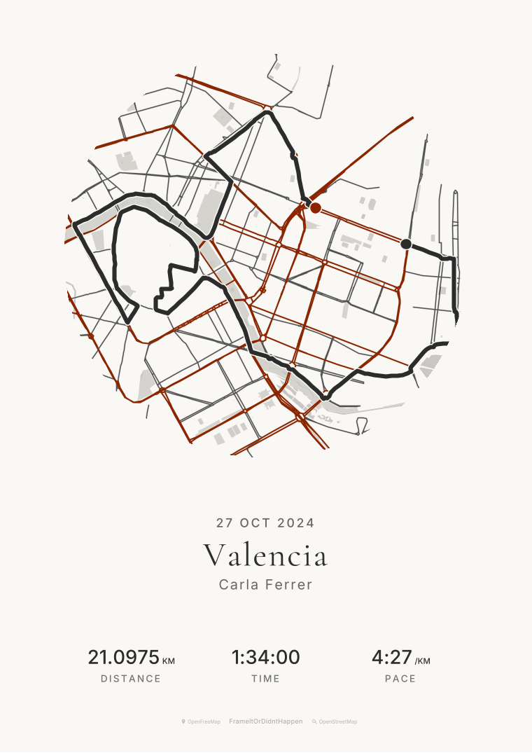 Vermilion · Valencia route poster